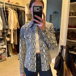 ALC Leather Shirt Jacket